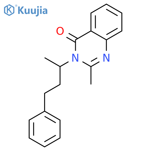 2-methyl-3-(4-phenylbutan-2-yl)quinazolin-4(3H)-one structure