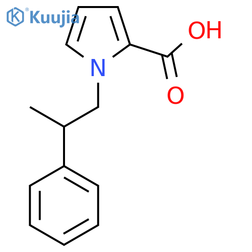 1-(2-Phenylpropyl)-1H-pyrrole-2-carboxylic acid structure
