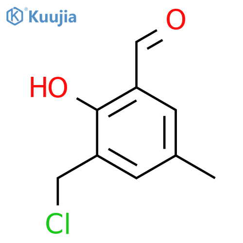 Benzaldehyde,3-(chloromethyl)-2-hydroxy-5-methyl- structure