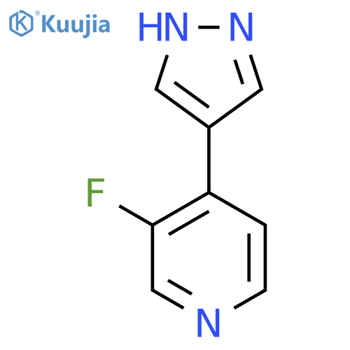 3-Fluoro-4-(1h-pyrazol-4-yl)pyridine structure