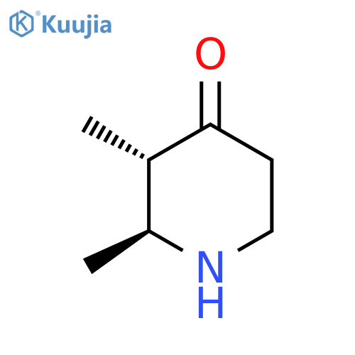rac-(2R,3R)-2,3-dimethylpiperidin-4-one structure