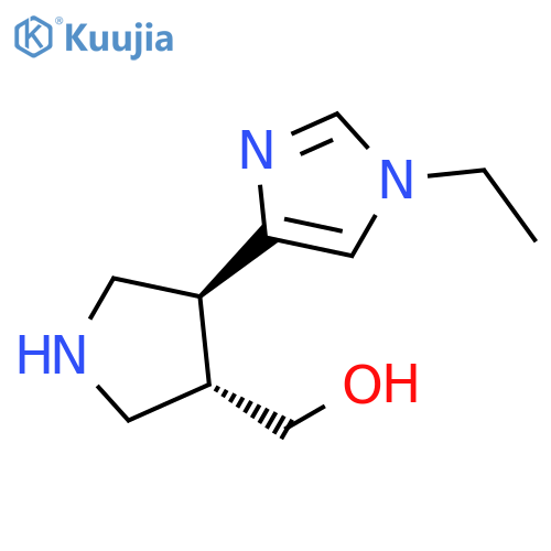 (3S,4S)-4-(1-ethyl-1H-imidazol-4-yl)pyrrolidin-3-ylmethanol structure