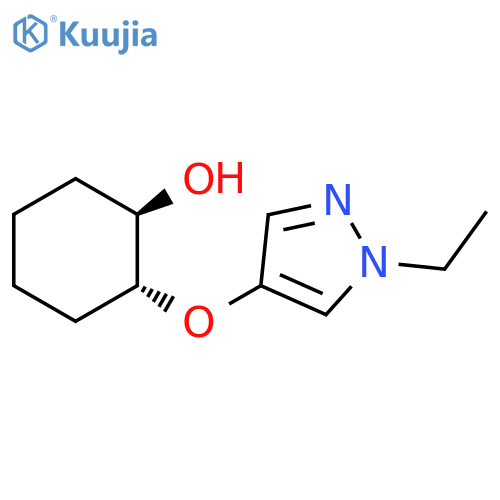 (1R,2R)-2-(1-ethyl-1H-pyrazol-4-yl)oxycyclohexan-1-ol structure