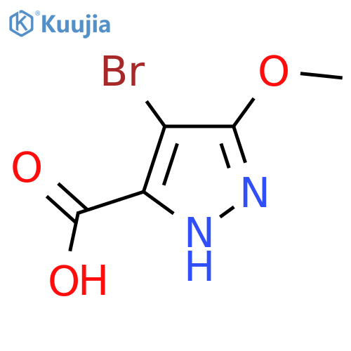 4-bromo-3-methoxy-1H-pyrazole-5-carboxylic acid structure