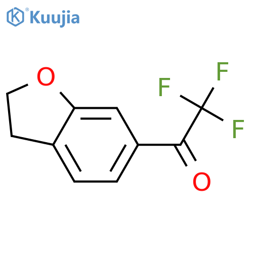 1-(2,3-dihydro-1-benzofuran-6-yl)-2,2,2-trifluoroethan-1-one structure