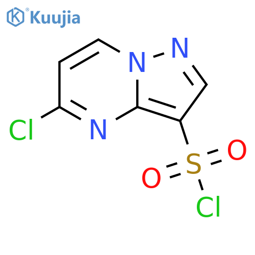 5-chloropyrazolo1,5-apyrimidine-3-sulfonyl chloride structure