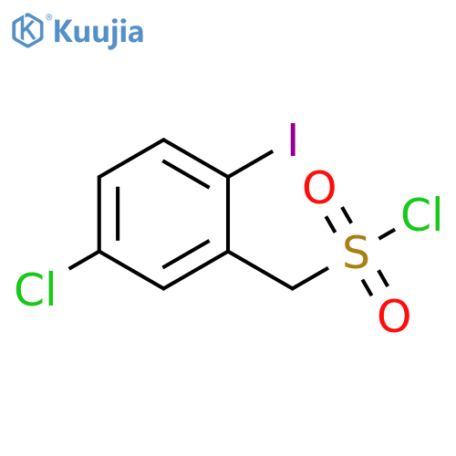 (5-chloro-2-iodophenyl)methanesulfonyl chloride structure