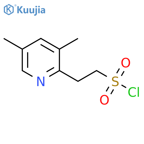 2-(3,5-dimethylpyridin-2-yl)ethane-1-sulfonyl chloride structure