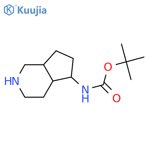 tert-butyl N-{octahydro-1H-cyclopenta[c]pyridin-5-yl}carbamate structure