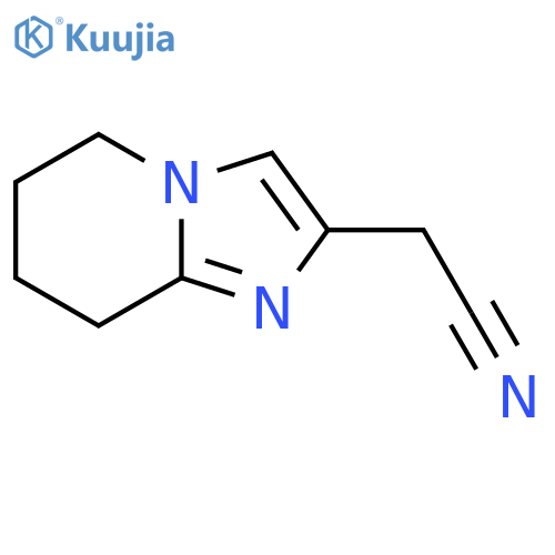 2-{5H,6H,7H,8H-imidazo1,2-apyridin-2-yl}acetonitrile structure