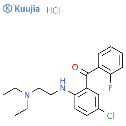 5-Chloro-2-(2-diethylaminoethylamino)-2’-fluorobenzophenone Hydrochloride structure