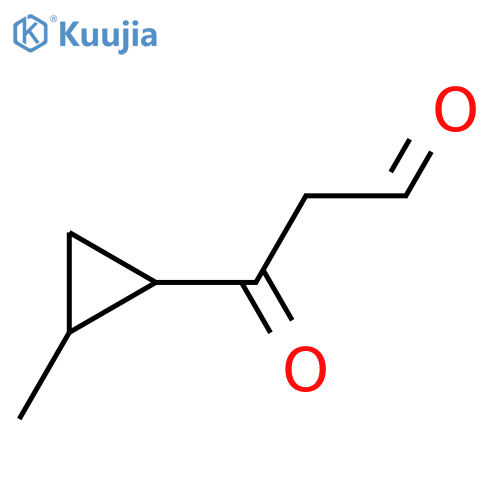 3-(2-Methylcyclopropyl)-3-oxopropanal structure