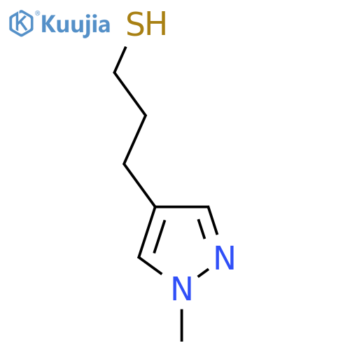 3-(1-methyl-1H-pyrazol-4-yl)propane-1-thiol structure