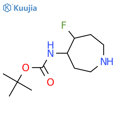 tert-butyl N-(5-fluoroazepan-4-yl)carbamate structure