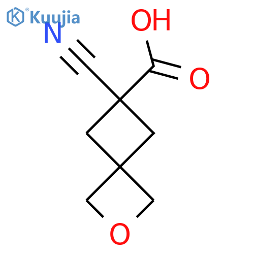 6-Cyano-2-oxaspiro[3.3]heptane-6-carboxylic acid structure