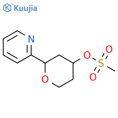 2-(pyridin-2-yl)oxan-4-yl methanesulfonate structure