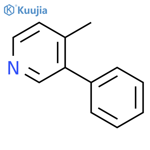 4-Methyl-3-phenylpyridine structure