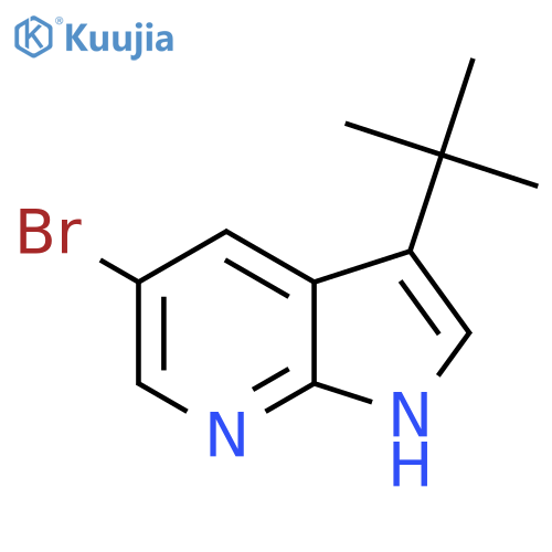 5-Bromo-3-(tert-butyl)-1H-pyrrolo[2,3-b]pyridine structure