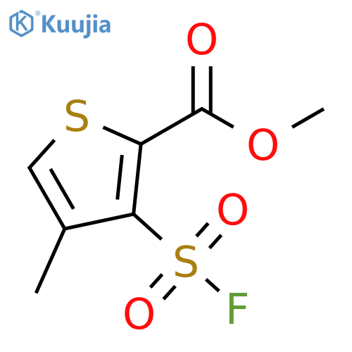 Methyl 3-(fluorosulfonyl)-4-methylthiophene-2-carboxylate structure