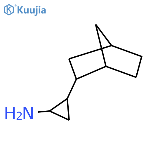 2-{bicyclo2.2.1heptan-2-yl}cyclopropan-1-amine structure