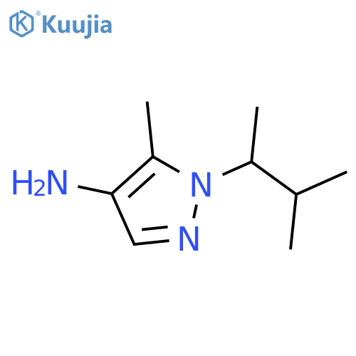 5-Methyl-1-(3-methylbutan-2-yl)-1H-pyrazol-4-amine structure
