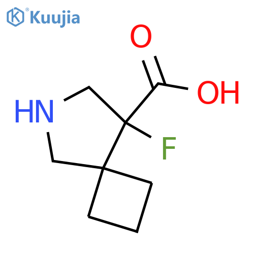 8-fluoro-6-azaspiro3.4octane-8-carboxylic acid structure