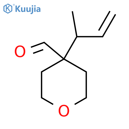 4-(But-3-en-2-yl)oxane-4-carbaldehyde structure