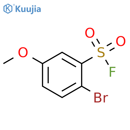2-bromo-5-methoxybenzene-1-sulfonyl fluoride structure