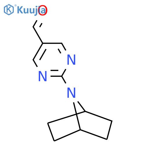 2-{7-azabicyclo[2.2.1]heptan-7-yl}pyrimidine-5-carbaldehyde structure