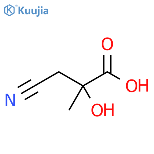 3-cyano-2-hydroxy-2-methylpropanoic acid structure