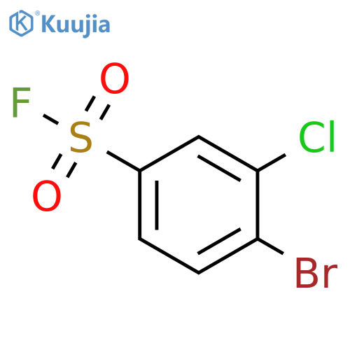 4-bromo-3-chlorobenzene-1-sulfonyl fluoride structure