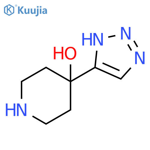 4-(1H-1,2,3-triazol-4-yl)piperidin-4-ol structure