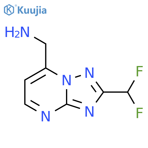 2-(difluoromethyl)-1,2,4triazolo1,5-apyrimidin-7-ylmethanamine structure