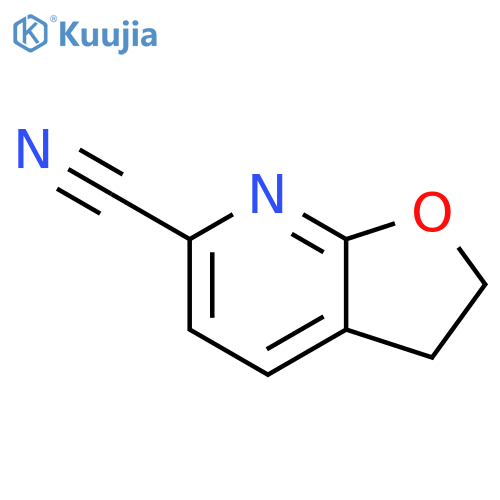 Furo[2,3-b]pyridine-6-carbonitrile,2,3-dihydro- structure