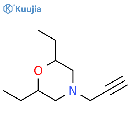 2,6-Diethyl-4-prop-2-ynylmorpholine structure