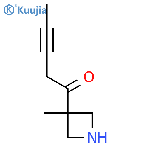 1-(3-Methylazetidin-3-yl)pent-3-yn-1-one structure