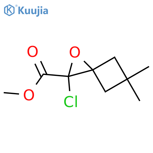 Methyl 2-chloro-5,5-dimethyl-1-oxaspiro[2.3]hexane-2-carboxylate structure