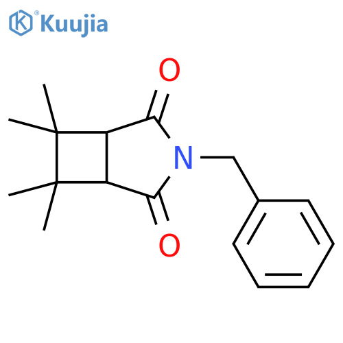 3-benzyl-6,6,7,7-tetramethyl-3-azabicyclo3.2.0heptane-2,4-dione structure