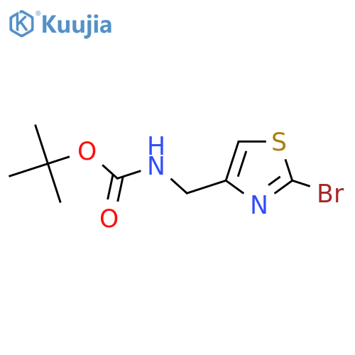 tert-butyl N-(2-bromo-1,3-thiazol-4-yl)methylcarbamate structure
