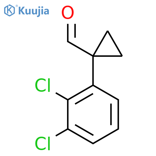 1-(2,3-dichlorophenyl)cyclopropane-1-carbaldehyde structure