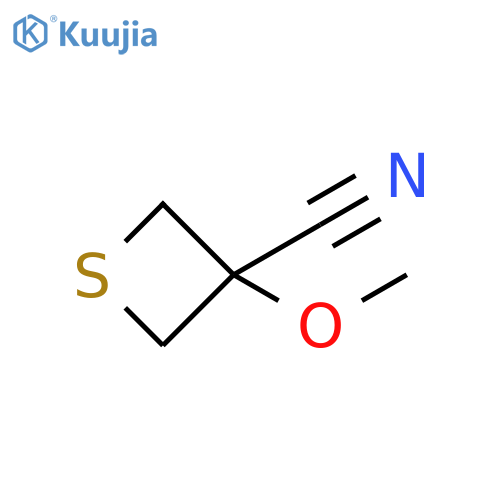 3-Thietanecarbonitrile, 3-methoxy- structure