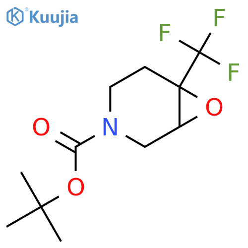 tert-butyl 6-(trifluoromethyl)-7-oxa-3-azabicyclo4.1.0heptane-3-carboxylate structure