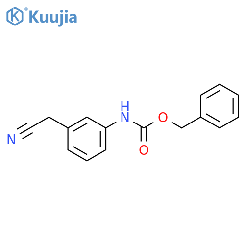 benzyl N-[3-(cyanomethyl)phenyl]carbamate structure