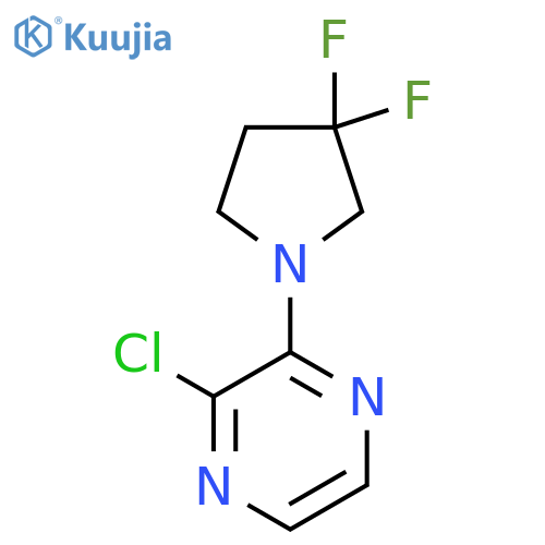 2-Chloro-3-(3,3-difluoropyrrolidin-1-yl)pyrazine structure