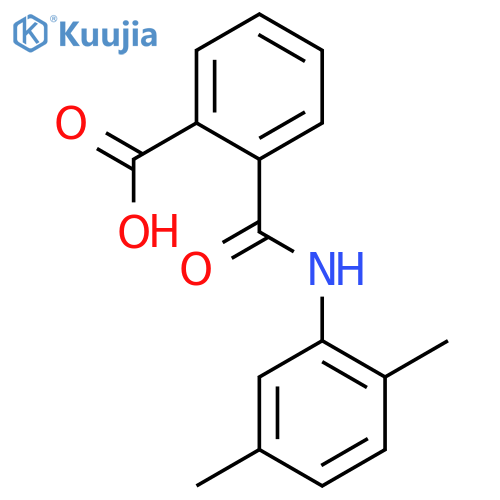 2-[(2,5-dimethylphenyl)carbamoyl]benzoic acid structure