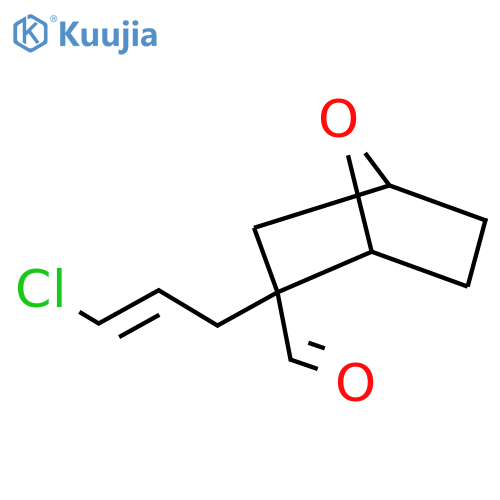 2-(3-chloroprop-2-en-1-yl)-7-oxabicyclo2.2.1heptane-2-carbaldehyde structure