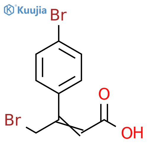 4-bromo-3-(4-bromophenyl)but-2-enoic acid structure
