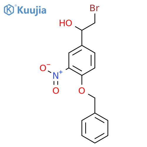 (S)-1-(4-Benzyloxy-3-nitrophenyl)-2-bromoethanol structure