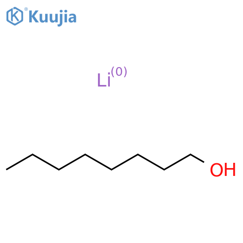 1-Octanol, lithium salt structure
