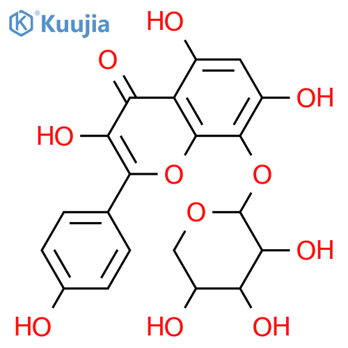 3,4',5,7,8-Pentahydroxyflavone; 8-O-α-D-Lyxopyranoside structure